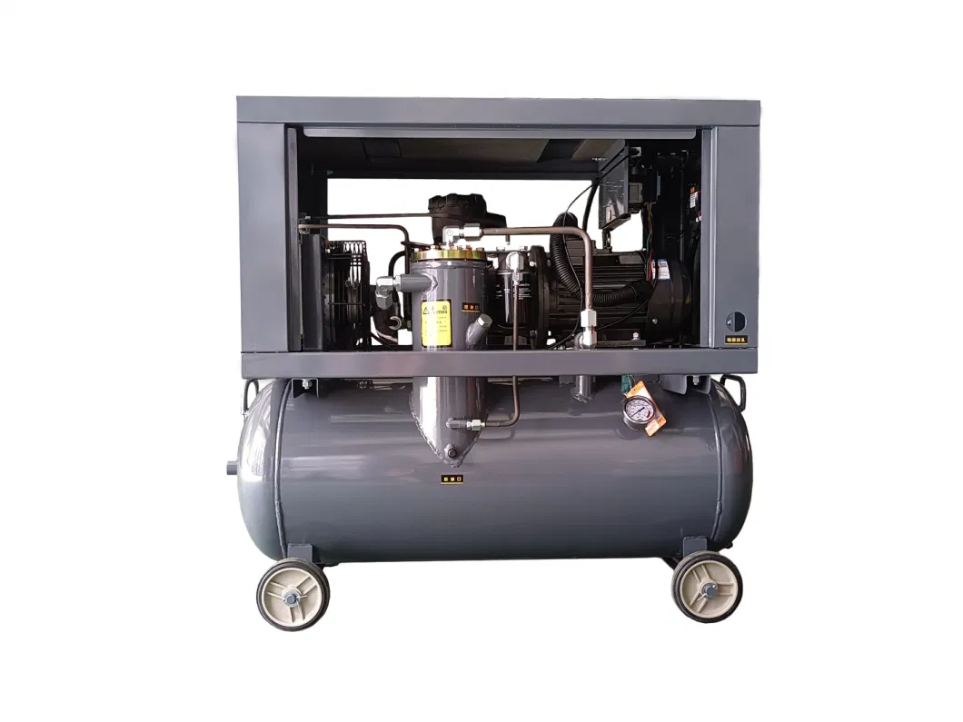 5kw 7HP 30cfm Industrial Mini Low Noise Rotary Screw Mobile Portable Air Compressor (with Dryer &amp; Air Tank &amp; Filters, Blower Pump Factory Price)