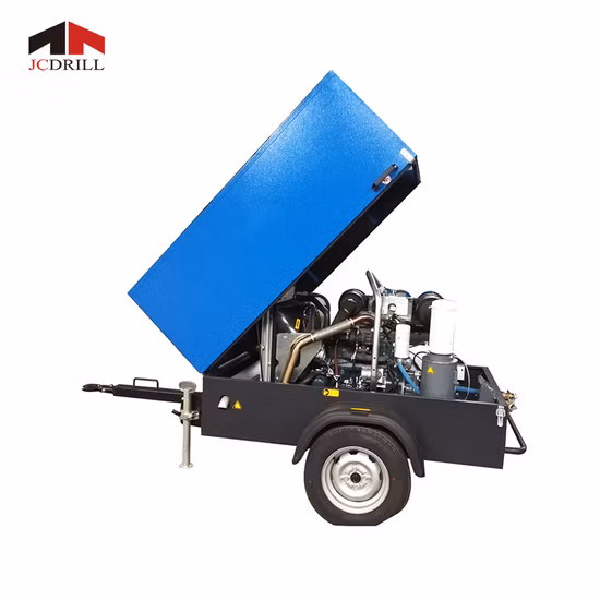 Portable Compressor Diesel Engine Driven Screw Air Compressor for drilling