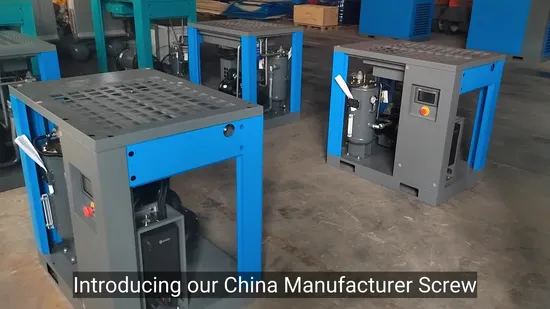 10bar Energy Saving Noiseless Oil Injected Screw Air Compressor 37kw for Glass Industry